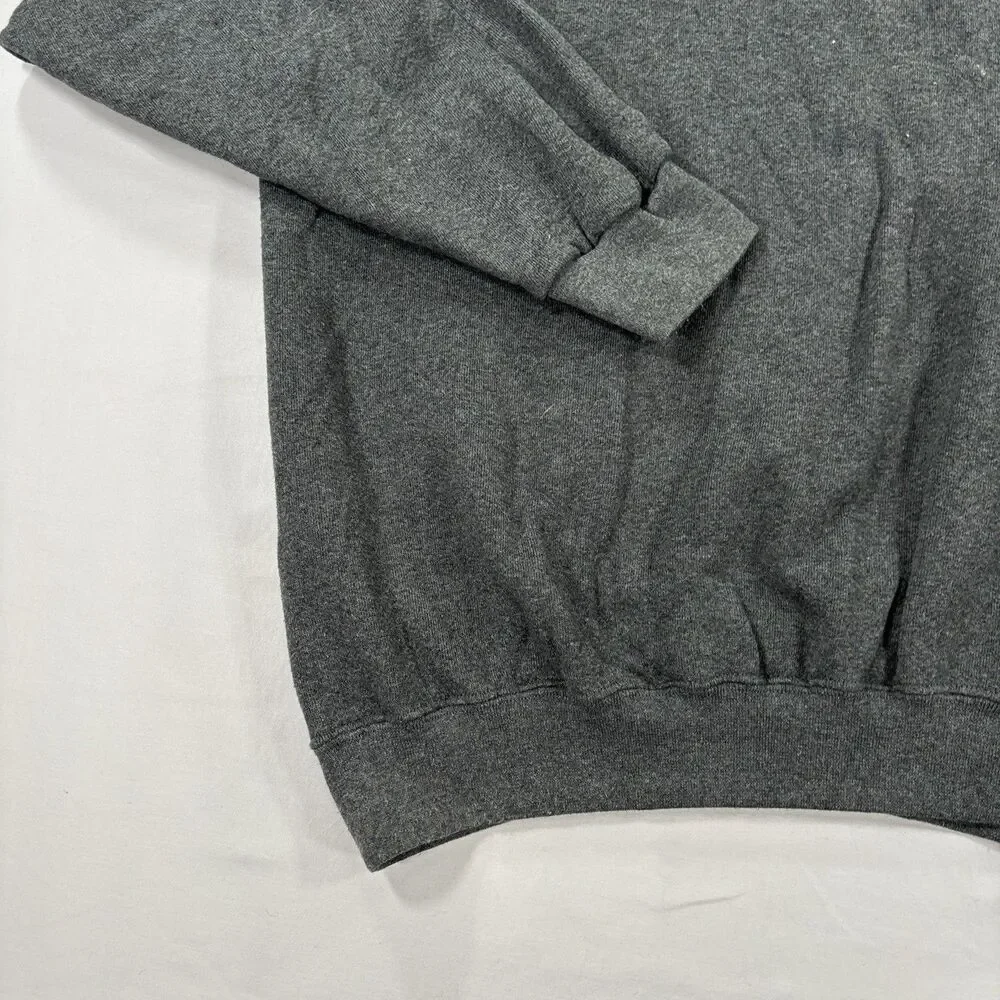 Vintage Y2K Nike Mini Swoosh Gray Pullover Crewneck Sweatshirt Men XL